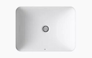 Kohler K-20000-0 Rectangular Porcelain Vanity Sink Image