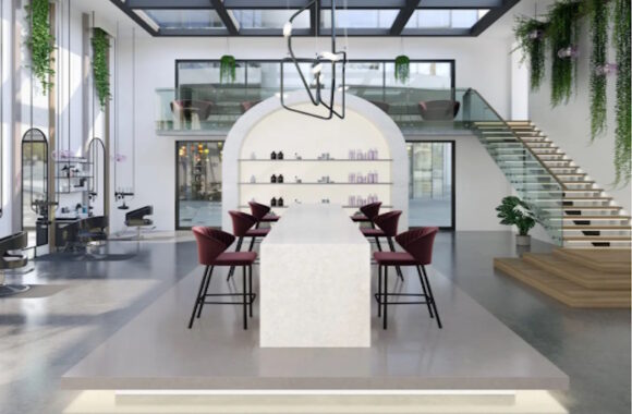 Cambria Ainsley Quartz Dinning Room