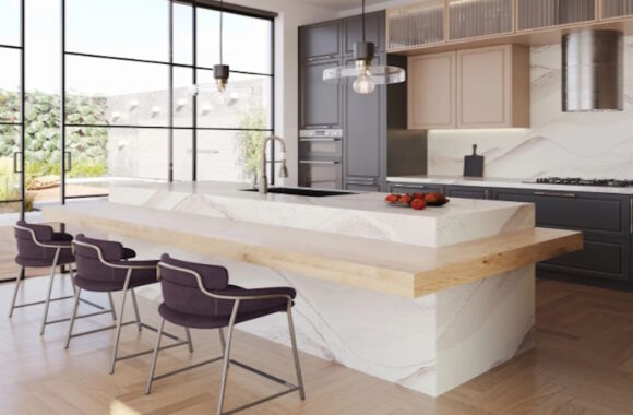 Cambria Hailey Quartz Kitchen